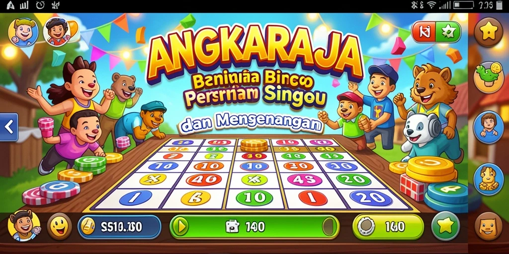 Tampilan gameplay seru dalam permainan Bingo ANGKARAJA.