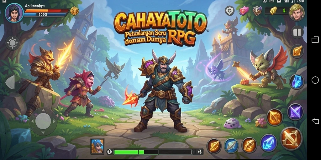 Tampilan gameplay RPG CAHAYATOTO yang menegangkan dan penuh aksi.