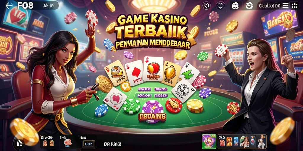 Tampilan menarik dari gameplay Kasino di FO8 yang seru.