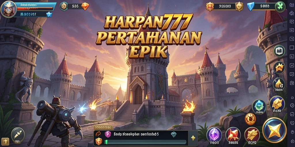 Tampilan gameplay mendebarkan dari <strong>HARAPAN777</strong> yang menghadirkan strategi menara pertahanan.