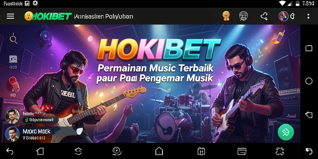 Tangkapan layar permainan HOKIBET yang menunjukkan antusiasme pemain saat menikmati musik.