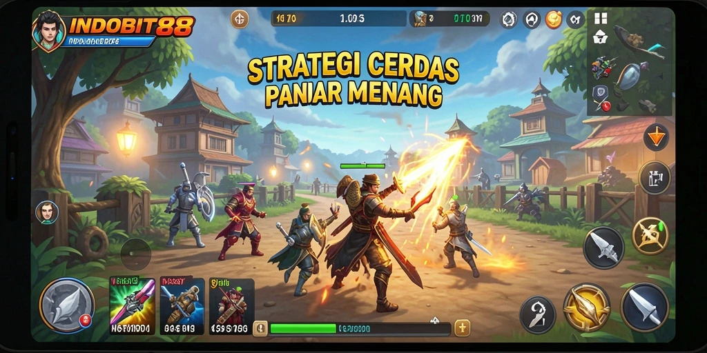 Tampilan gameplay seru di INDOBIT88 dengan strategi yang menantang.