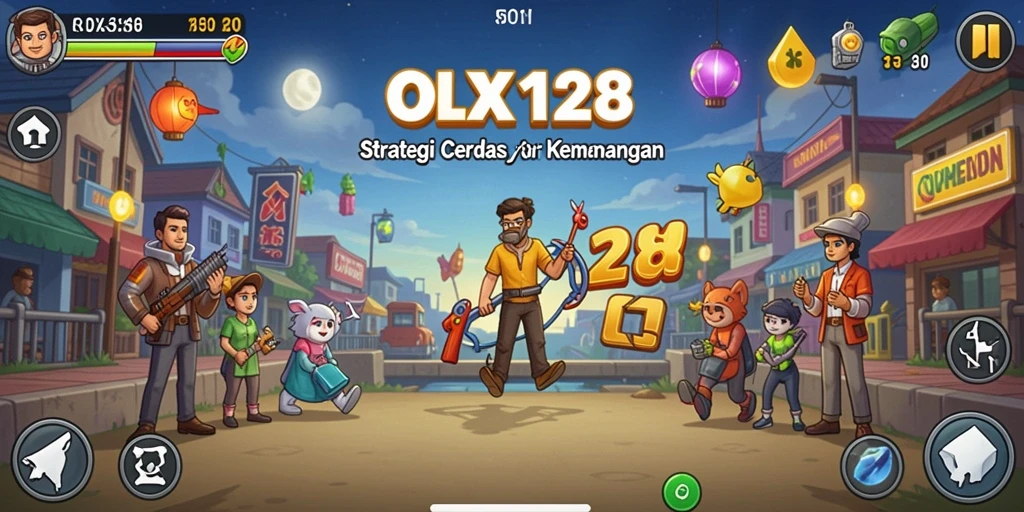 Screenshot gameplay OLX128 menampilkan aksi strategi yang mendebarkan.