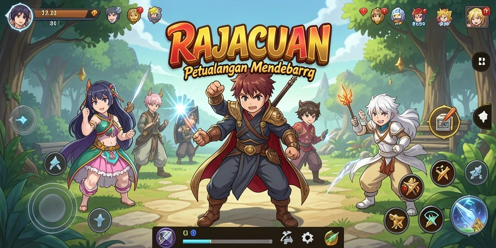 Tampilan menarik dari gameplay RAJACUAN yang memukau.