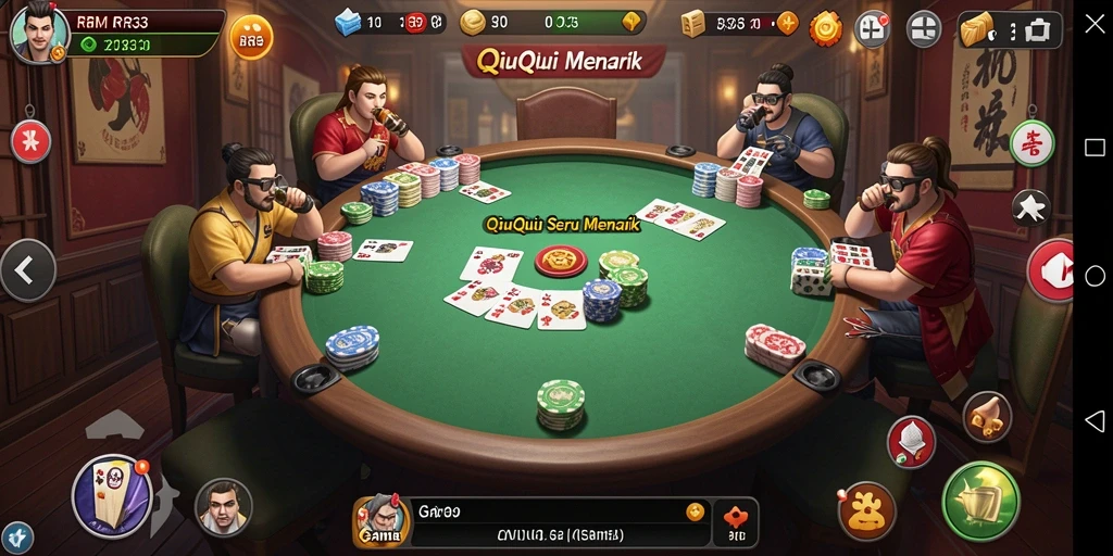 Screenshot gameplay RR33 yang seru dan kompetitif.